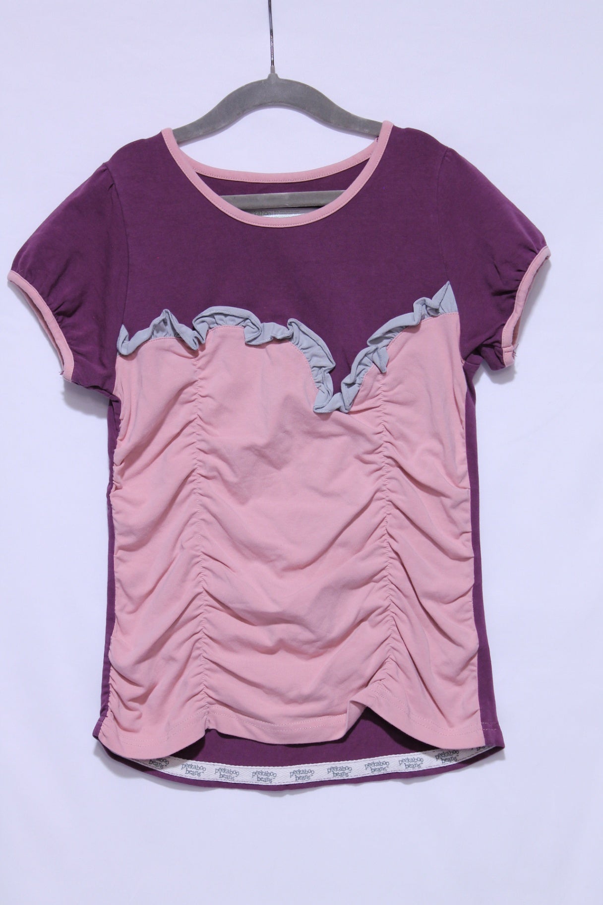 7 Peekaboo Beans T-Shirt - Purple and Pink