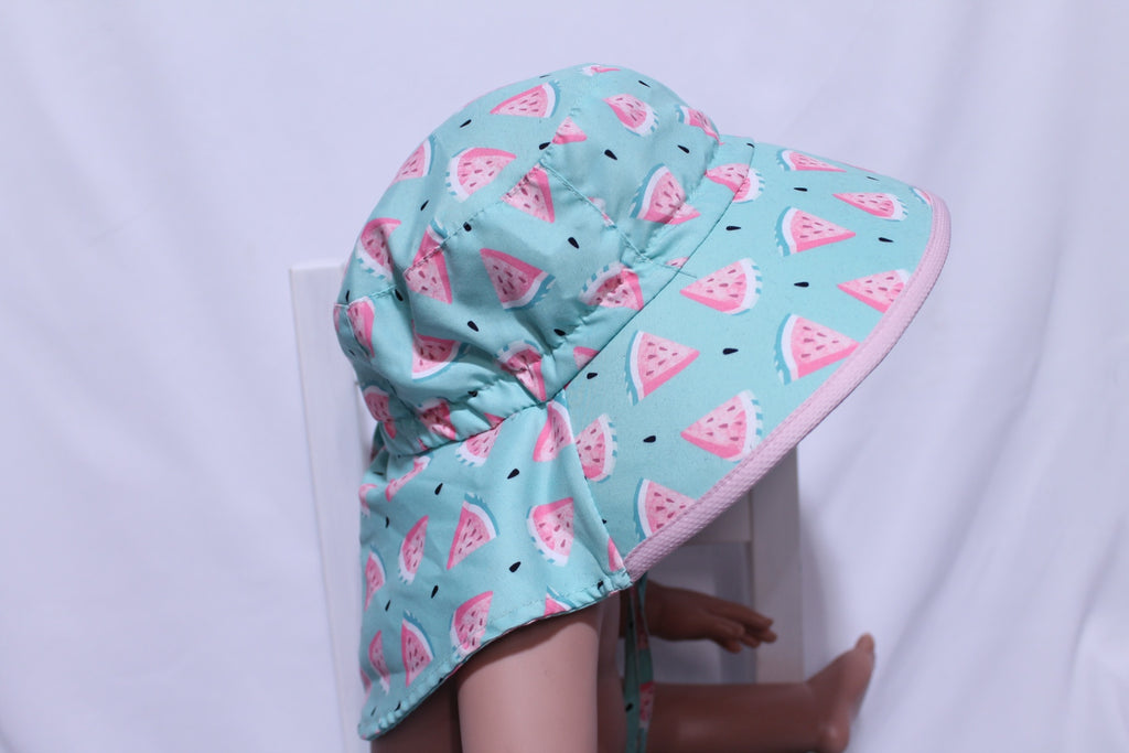 2-5T Jan and Jul Sunhat - Watermelons