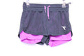 6 Diadora Shorts - Black and Purple