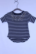 2T Joe Fresh Top - Navy Stripes