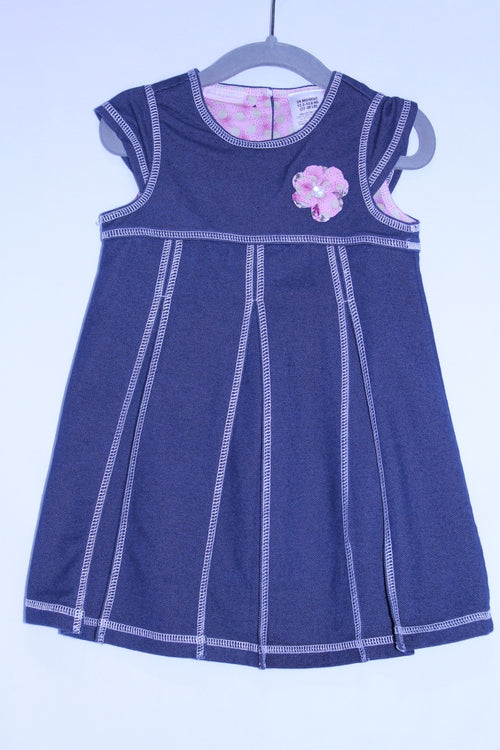 12-18m First Impressions Dress - Navy