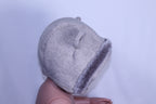Newborn Unknown Baby Bonnet - Beige w/Fur Trim
