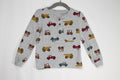 18-24m Carter's Long Sleeve Shirt - Grey w/Construction Trucks