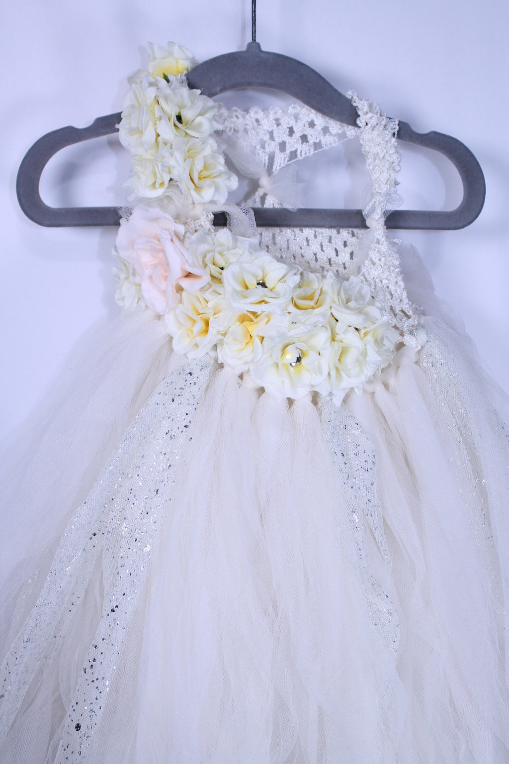 2T Bebe Fancy Dress - Cream and Floral