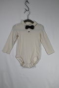 9-12m H&M Bodysuit - Cream w/Bowtie