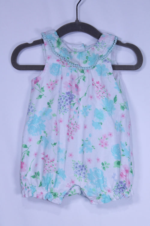 0-3m Little Me Romper - Pastels