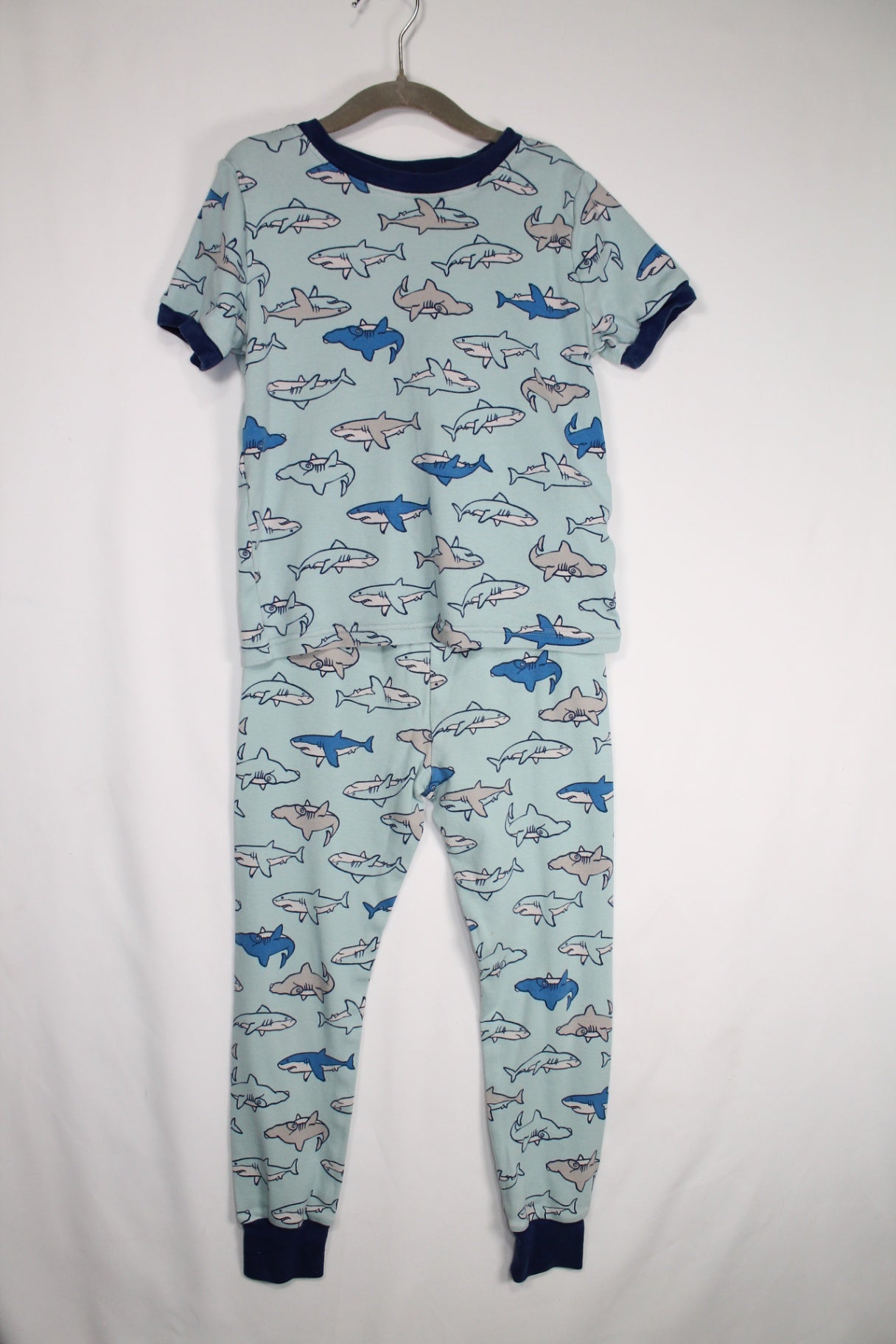 6 Kirkland 2-Piece Set: PJs - Blue w/Sharks