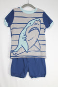 6 Kirkland 2-Piece Set: PJs - Blue w/Shark