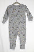 12-18m Carter's Romper - Grey w/Construction Print