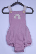 3-6m Unknown Romper - Pink and Ivory