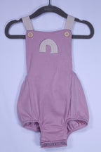 3-6m Unknown Romper - Pink and Ivory