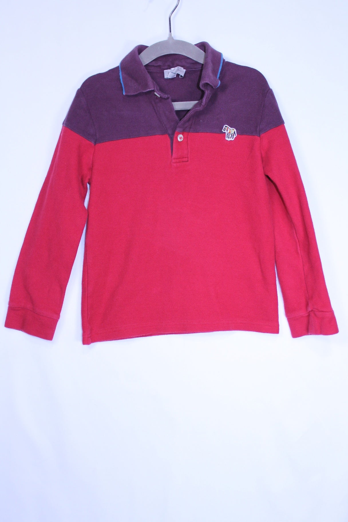 6 Paul Smith Jr. Long Sleeve Shirt - Red and Burgundy