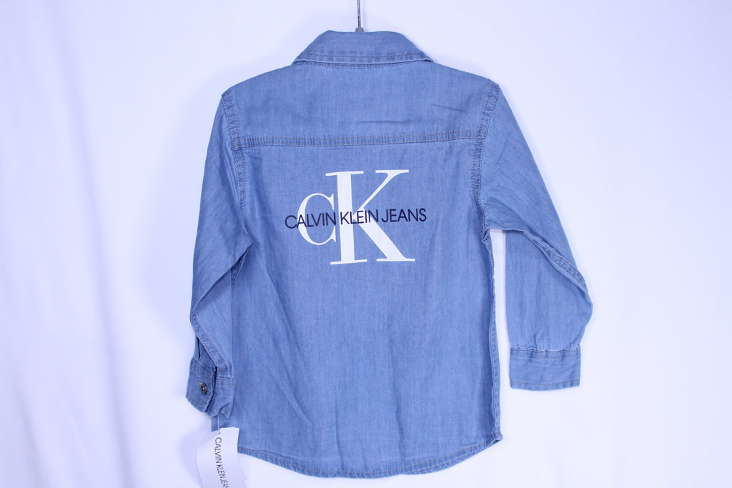 2T Calvin Klein Dress Shirt - Chambray Blue