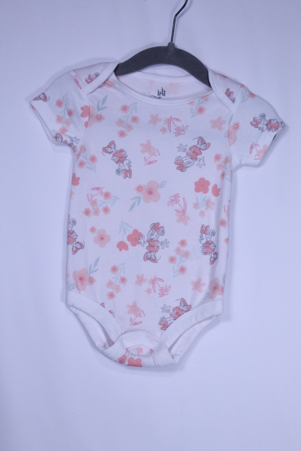 3-6m Disney Bodysuit - Minnie on White