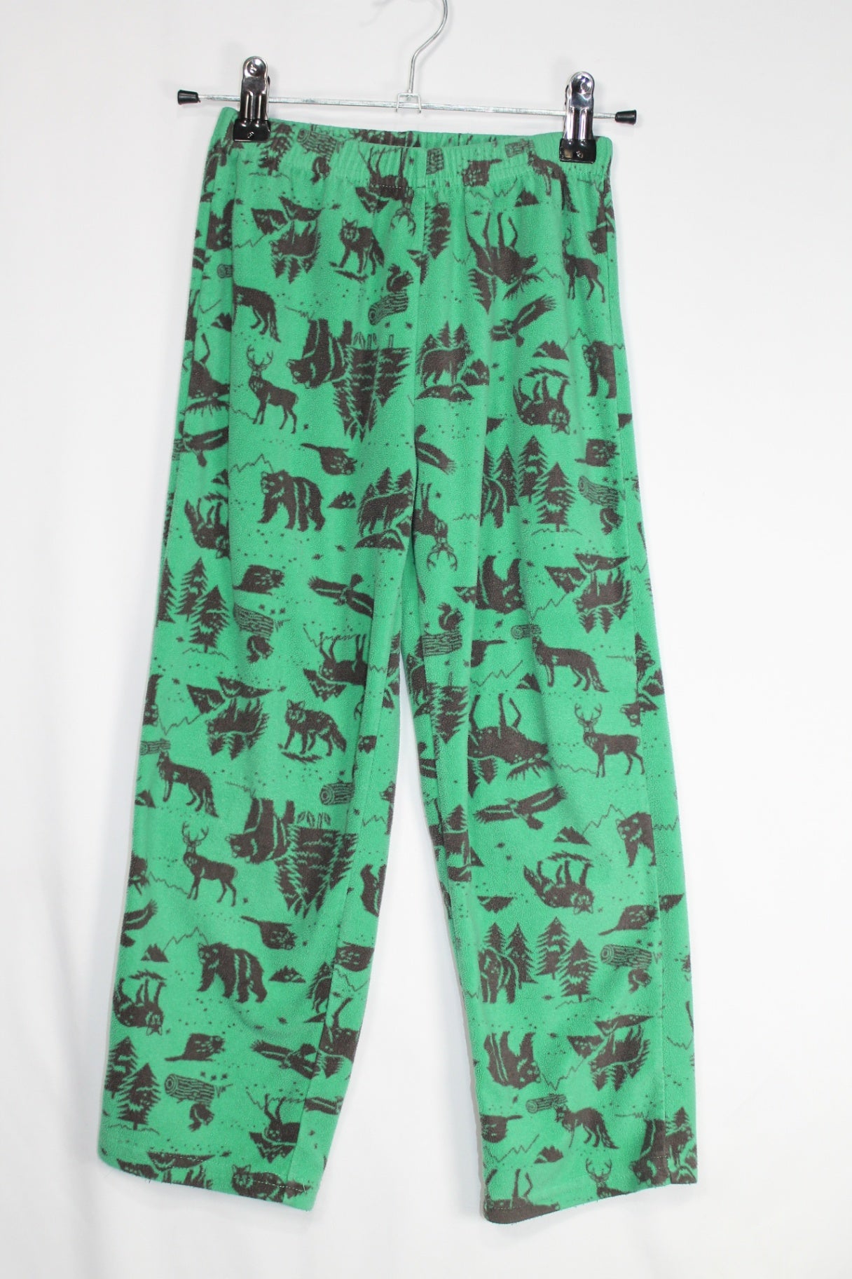 6 Carter's PJ Pants - Green w/Wildlife