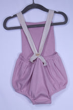 3-6m Unknown Romper - Pink and Ivory