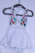 3-6m Unknown Dress - White w/Floral