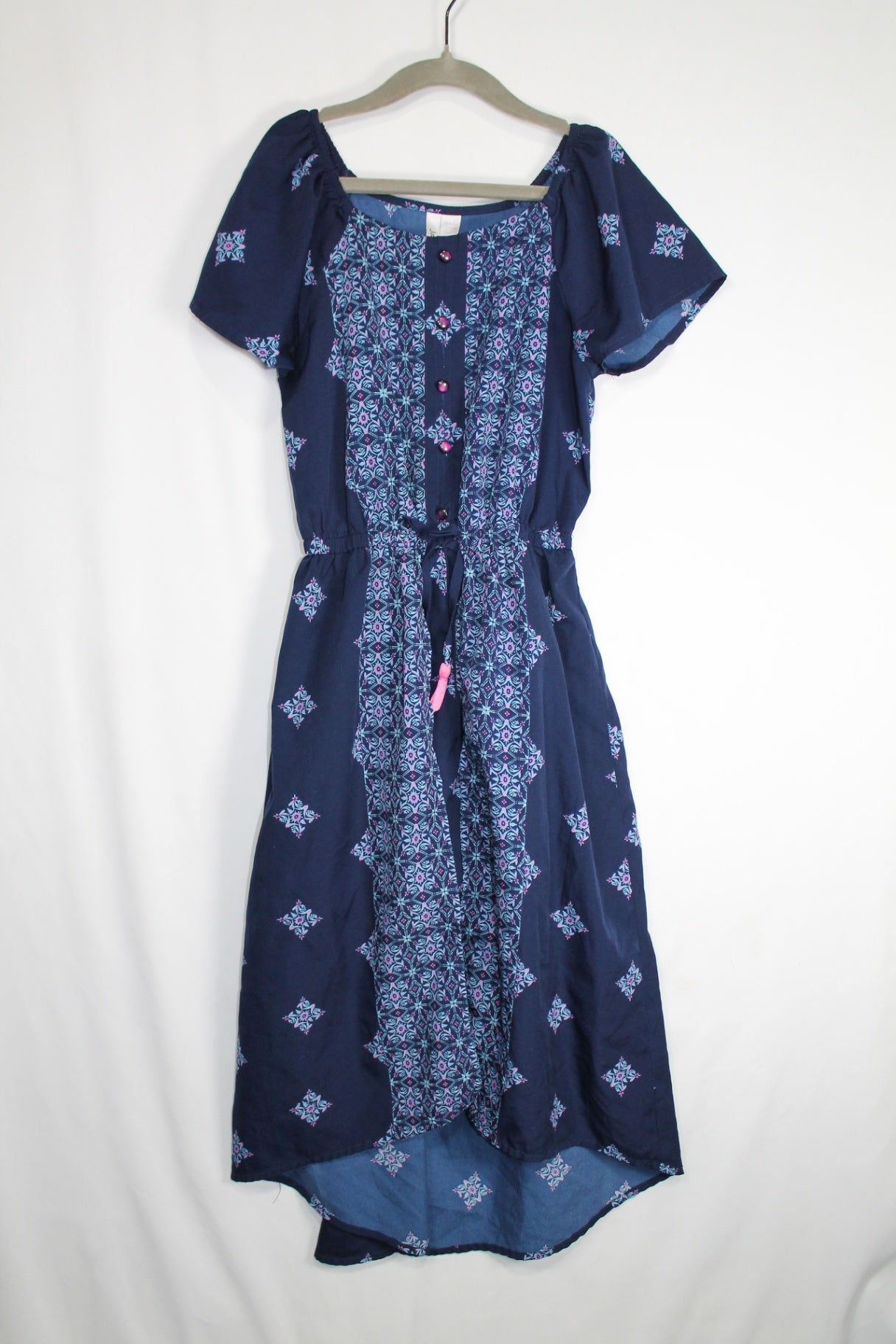 10 Japna Dress - Blue w/Print
