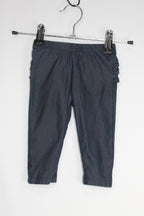 3-6m Baby Bundles Pants - Navy w/Bum Ruffle