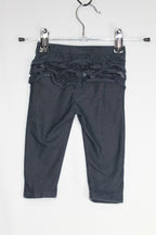 3-6m Baby Bundles Pants - Navy w/Bum Ruffle