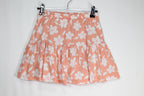 10/12Y George Skort - Orange w/White