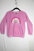 12 Picapino Sweatshirt - Pink w/Rainbow