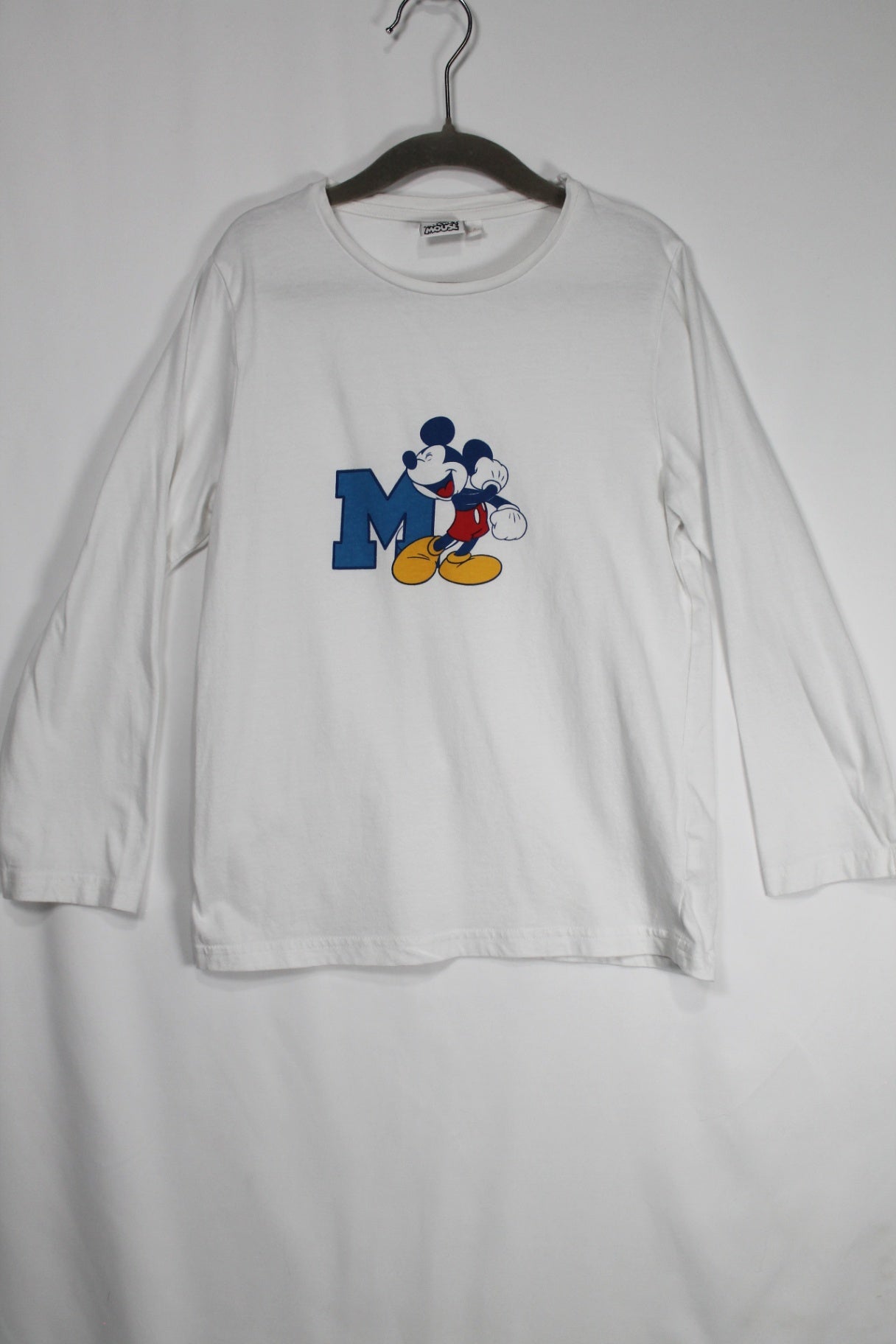 7 Disney Long Sleeve Shirt - White w/Mickey