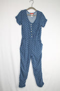 6/7Y Joe Fresh Romper - Blue Print