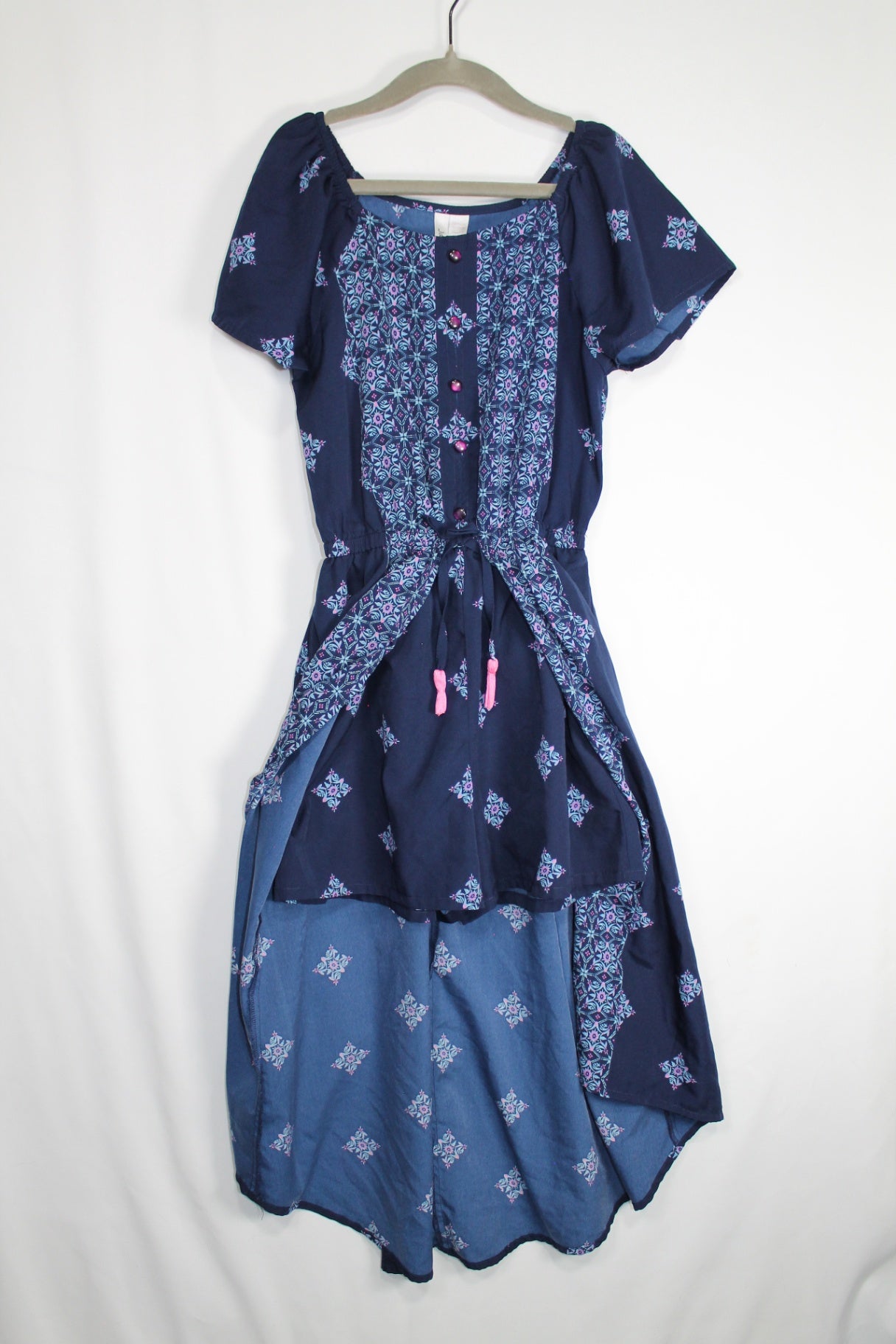 10 Japna Dress - Blue w/Print
