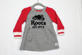 3-6m Roots Dress - Grey and Red