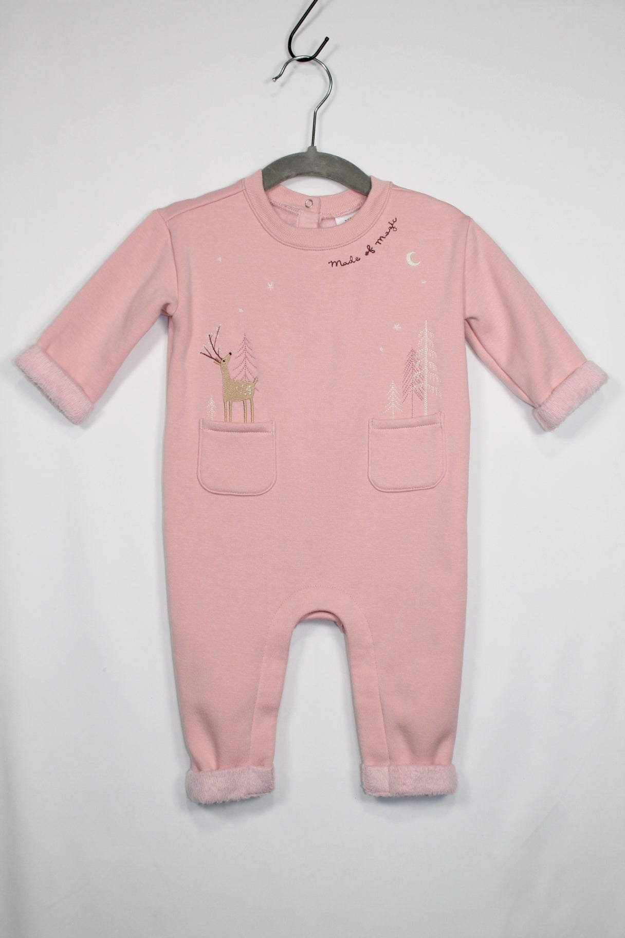 3-6m GAP Jumpsuit - Pink w/Deer