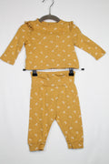 3-6m GAP 2-Piece Set: Shirt and Pants - Yellow Floral