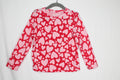 3T Old Navy Long Sleeve Shirt - Red and Pink Hearts
