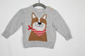 3-6m Joe Fresh Sweater - Grey w/Dog