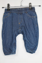 3-6m GAP Pants - Blue w/Fleece Lining
