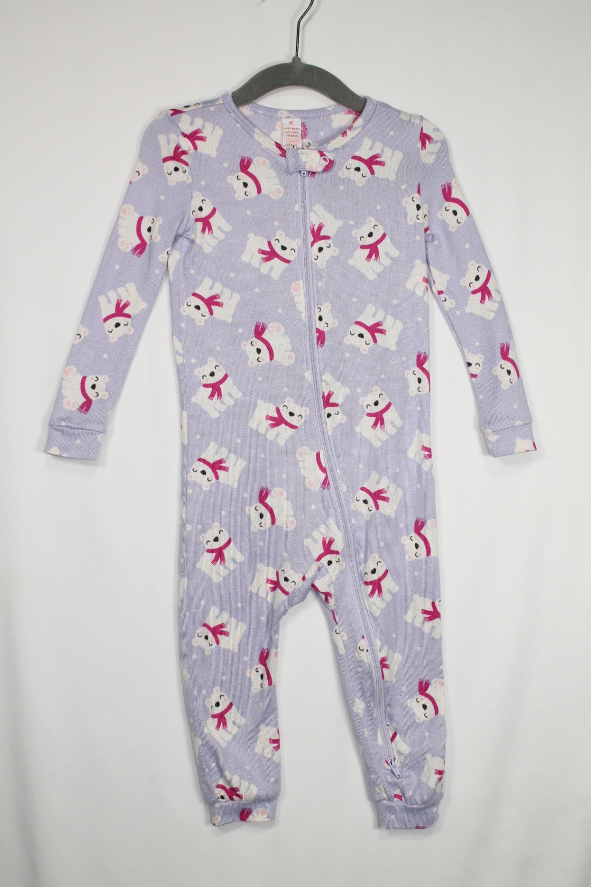 18-24m Joe Fresh Sleeper - Purple Polar Bears