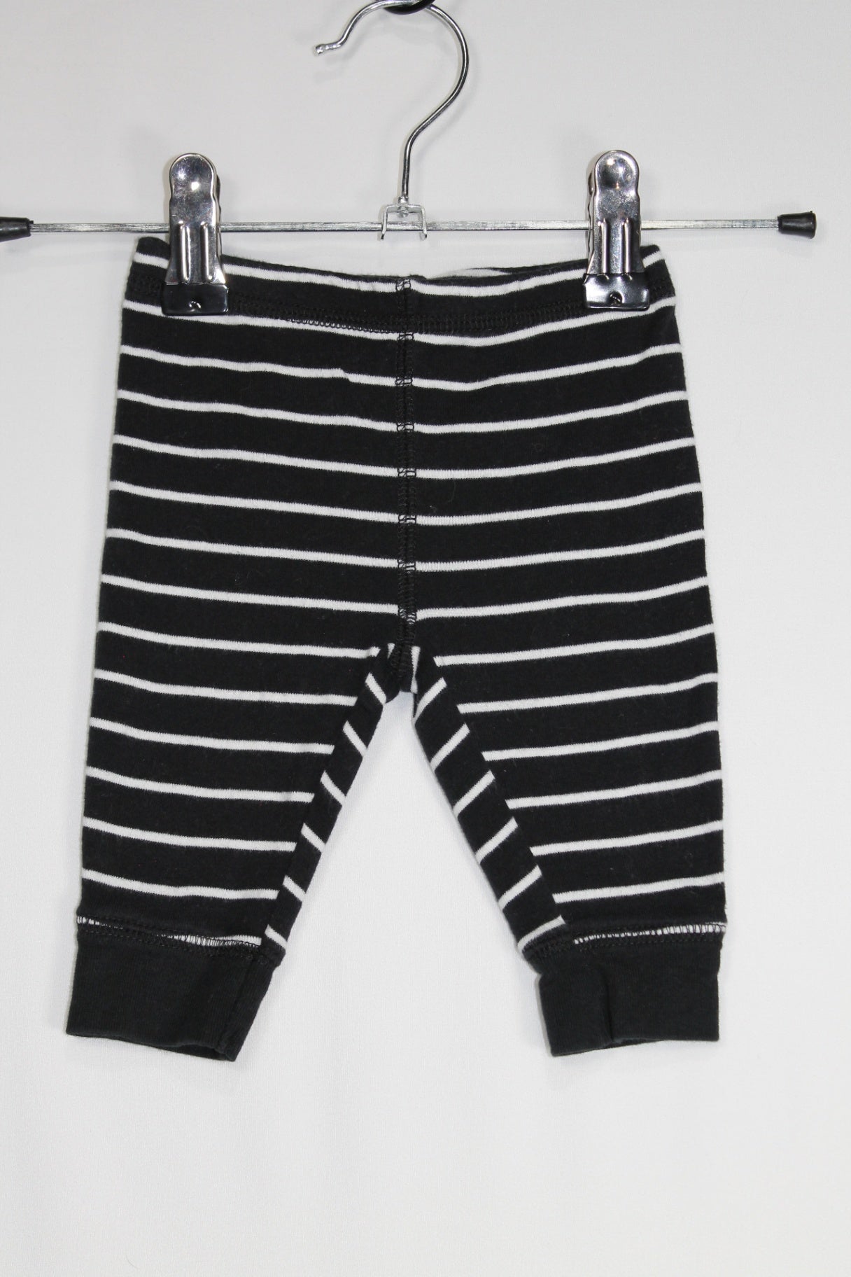 0-3m Carter's Pants - Black w/Stripes