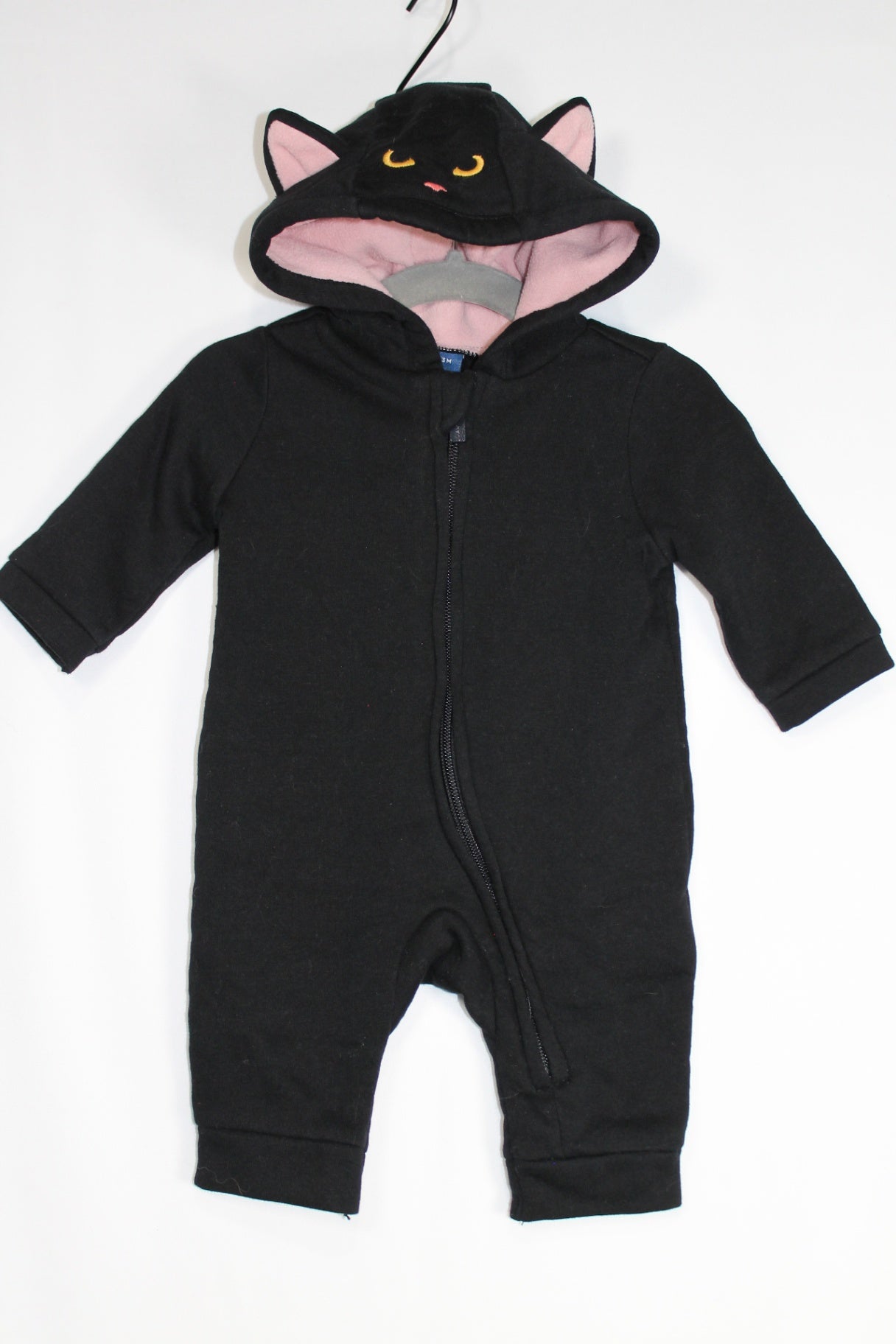 0-3m Old Navy Jumpsuit - Black Cat - Fleece