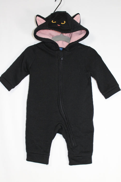 0-3m Old Navy Jumpsuit - Black Cat - Fleece