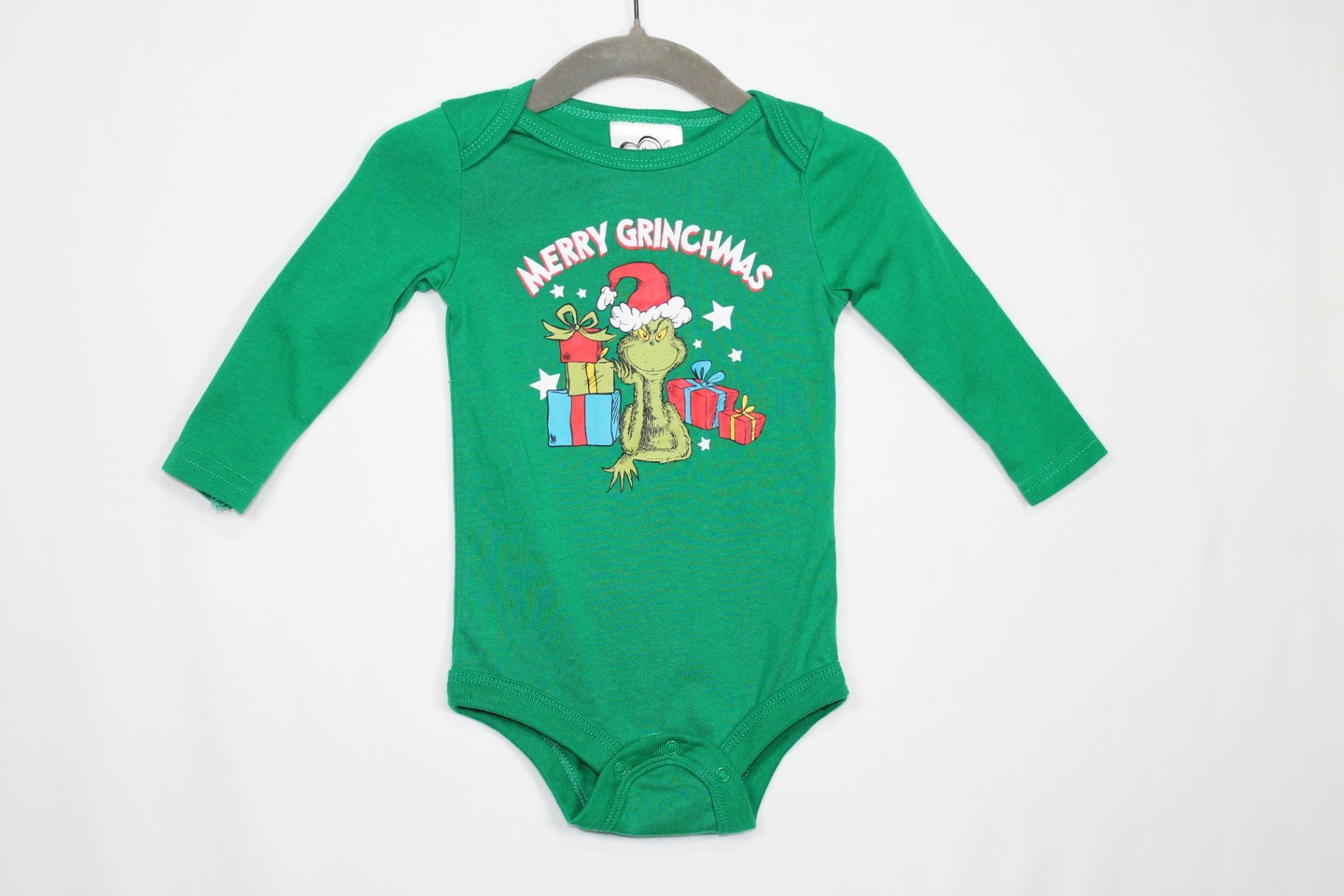 3-6m Dr. Seuss Enterprises Bodysuit - Green w/Grinch