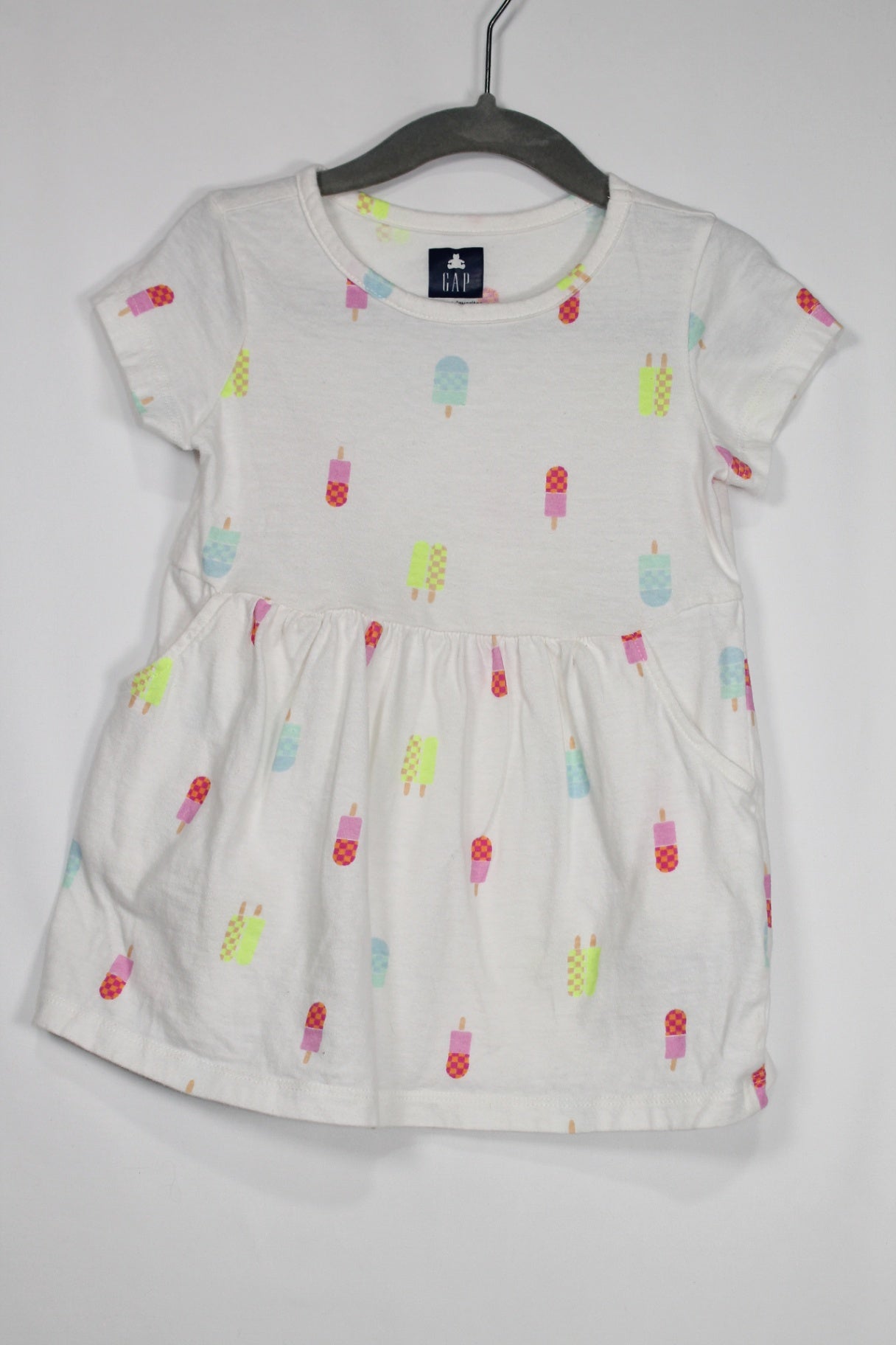 18-24m GAP Dress - White w/Popsicles