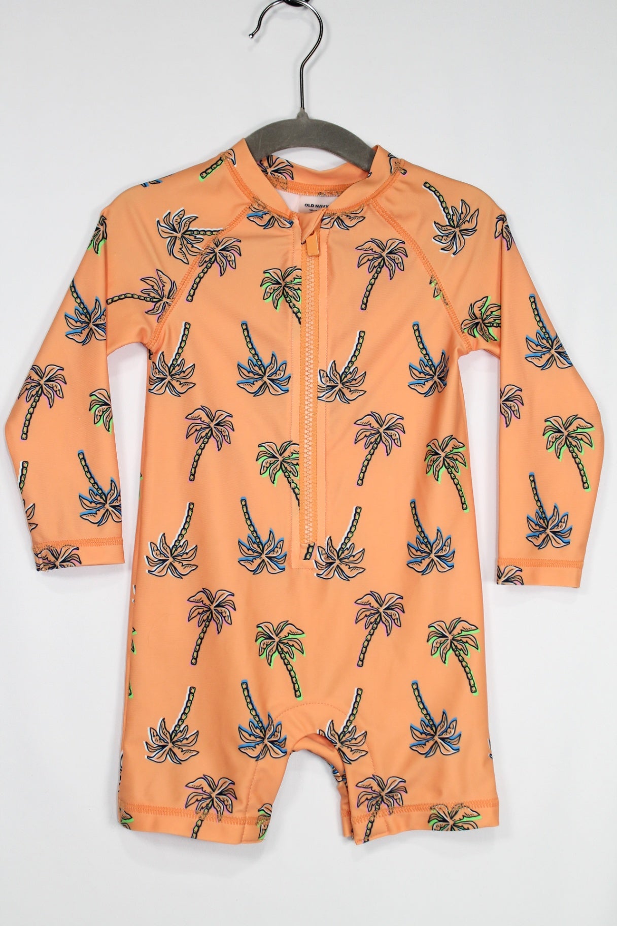 18-24m Old Navy Rashguard - Orange w/Palm Trees
