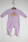 0-3m Carter's Sleeper - Purple w/Hedgehog