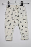 3-6m GAP Pants - White w/Animals