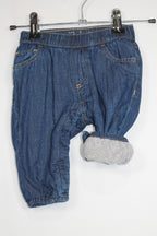 3-6m GAP Pants - Blue w/Fleece Lining
