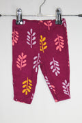 0-3m Carter's Pants - Purple w/Leaves
