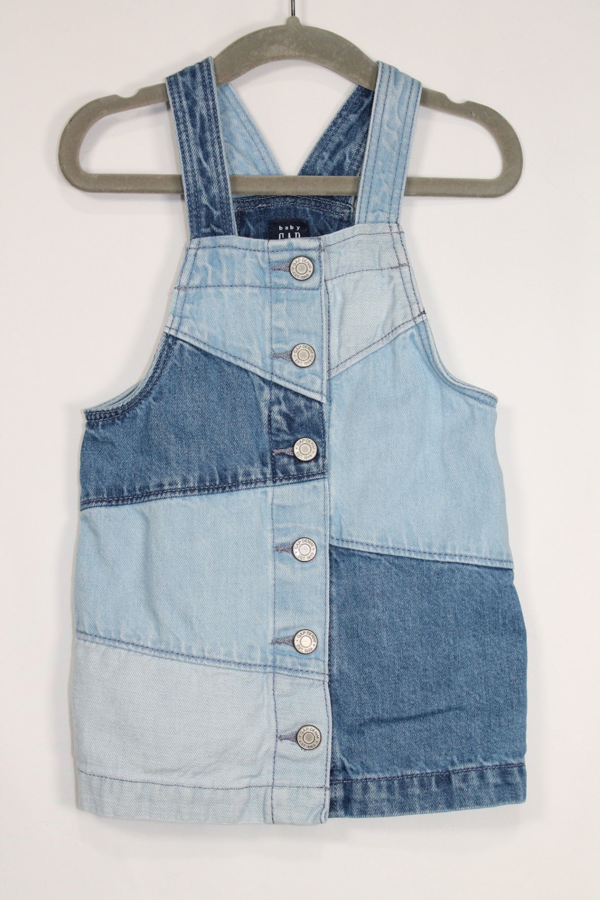 18-24m GAP Overalls - Patchy Denim