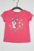 12-18m OshKosh B'gosh T-Shirt - Pink w/Dog