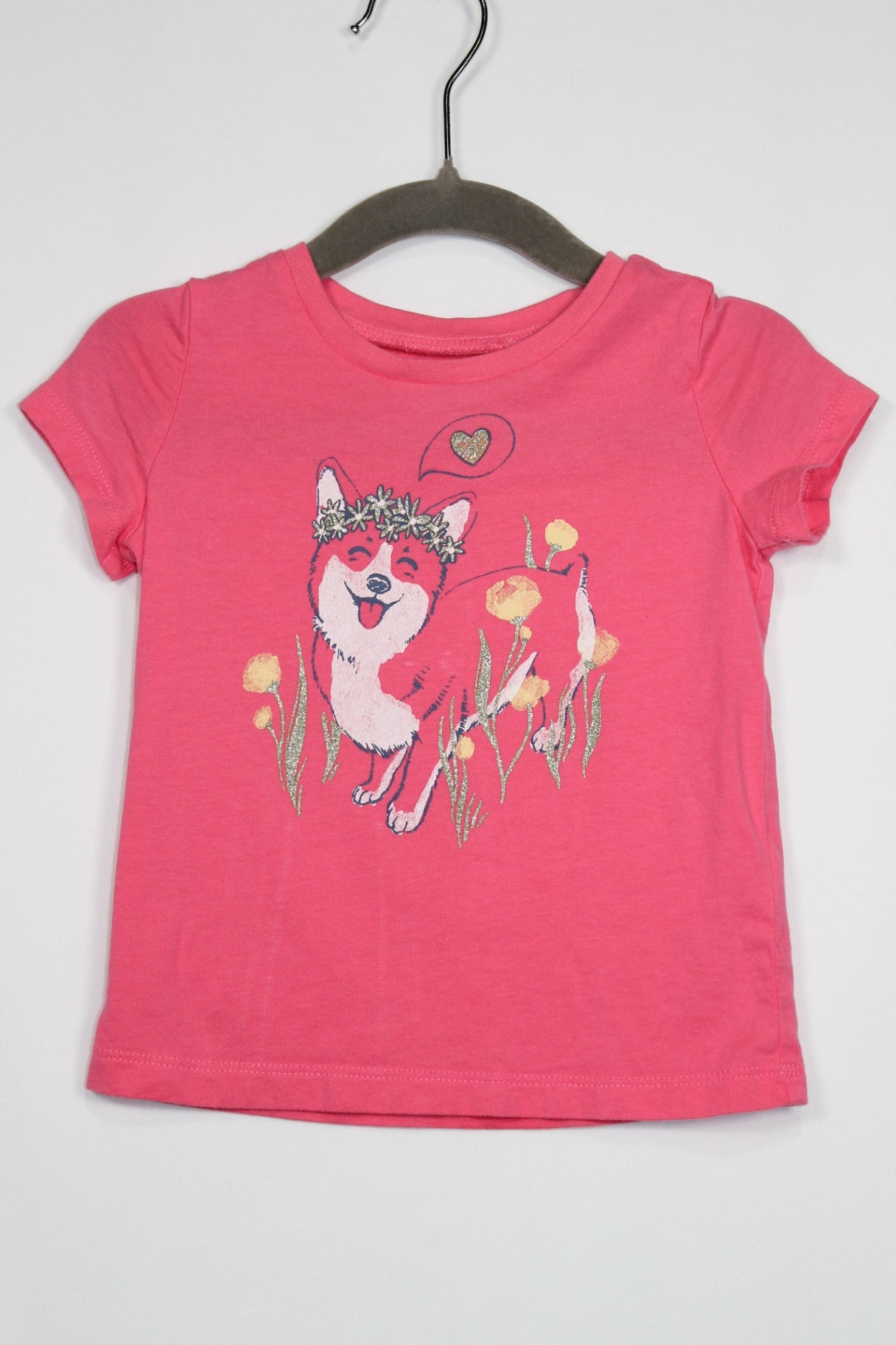 12-18m OshKosh B'gosh T-Shirt - Pink w/Dog