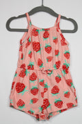 6-12m Old Navy Jumpsuit - Pink Strawberries